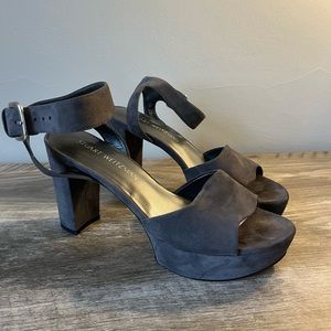 Stuart Weitzman Gray Platform Heels Size 8
